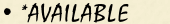 Available Horses